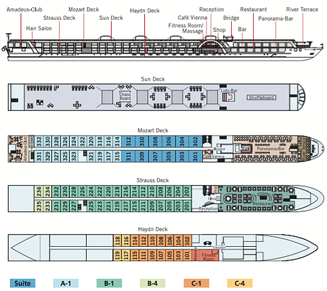Amadeus Silver II Amadeus Silver II Deck Plan deck plan